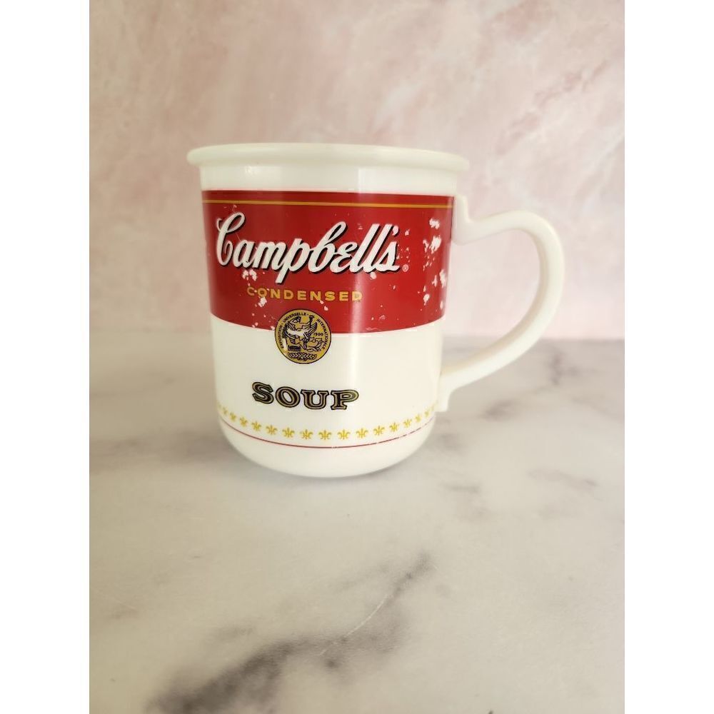 Campbell's soup cup plastic cozy fall drinkware lightweight